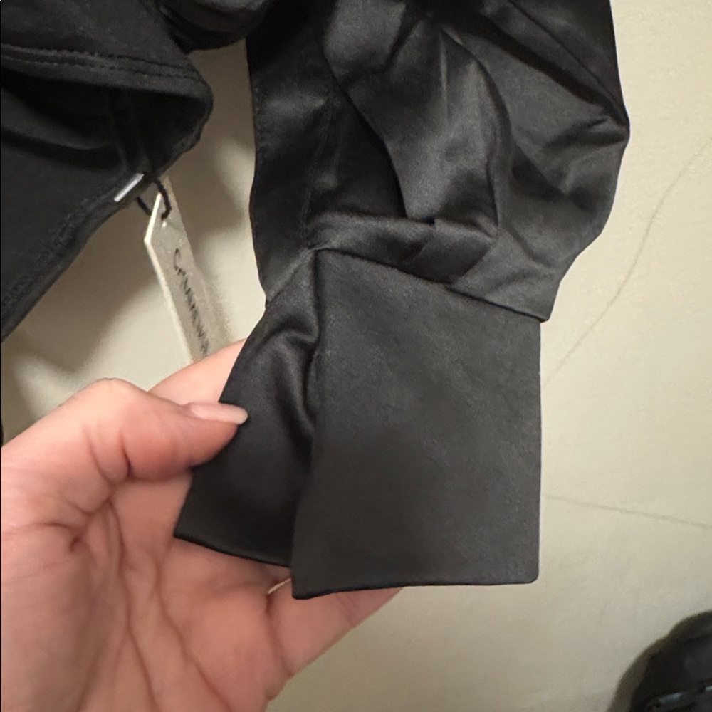 Commense Black Satin Bodysuit Medium - Picture 5 of 9